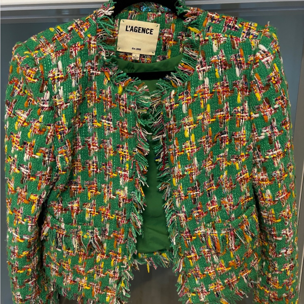 L’Agence cropped jacket - perfect for fall! Slightly too short for me.